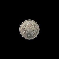 SILVER 1 KORONA - FROM THE TIME OF FERENCZ JÓZSEF - 1893 (One of the first!)