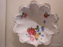 PORCELÁN TÁL - MZ ALTROHLAU -,26  x 7 cm - RÉGI - SZÉLE LETÖRT