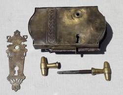 Antique door lock / cabinet.