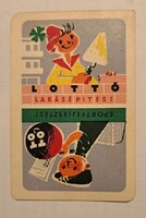 TOTO- LOTTÓ NAGYON RITKA KÁRTYANAPTÁR 1963