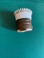 Antik,régi,porcelánbetéters,sárgaréz lámpa foglalat Normál lámpa izzó foglalat.