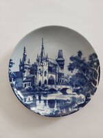 Vajdahunyad vára Hollóházi porcelán falra akasztható dísztányér
