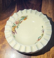 Ritka Zsolnay Exclusive porcelán fodros szélű nagy hamutál (15 cm) – REPEDT