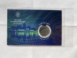 2019 FIE Vívó világbajnokság 50 Forint elsőnapi veret bliszter, sorszám: 01919