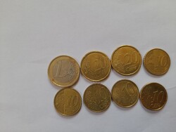 8 db euro,euro cent
