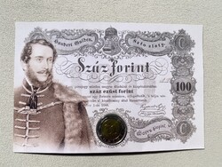 2002 Kossuth Lajos születésének 200. évfordulója 100 Forint elsőnapi veret bliszter, HAMIS!