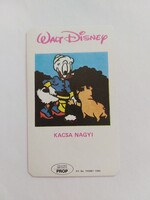 MINI PROP - Walt Disney: KACSA NAGYI kártyanaptár 1986