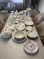 Hollóházi porcelán készlet, pannónia stílus,