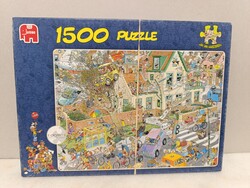 Puzzle 1500 darabos Jumbo Jan van Haasteren kirakó Nr.01498 használt F800 6856