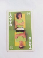 TOTÓ-LOTTÓ KIRENDELTSÉG DOLGOZÓI kártyanaptár 1986