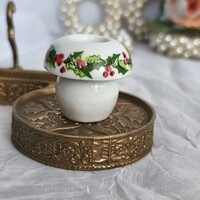 Retro aquincumi gomba porcelán gyertyatartó: Ősz Szabó Antónia tervezés