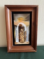 Rácz Gábor tűzzománc kép Szinész (K0053)