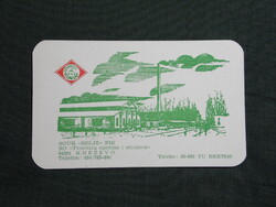 Kártyanaptár,Horvátország,Kneževo,Belje mezőgazdasági és ipari kombinát cukorgyár, 1986  (6)