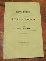 Rónay Jácint János Mutatvány a tapasztalati lélektan köréből.1846 - unicus, egyetlen kiadás