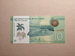 Nicaragua - 10 Cordobas 2019 UNC polymer