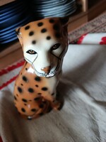 Gepárd Porcelán nipp figurális szobor 23 cm magas