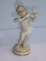 Német Alka putto zenész hegedűs Schaubachkunst