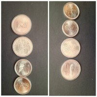 1976 MontreáliOlimpia-4 db-os Ezüst Emlékérme Szett
