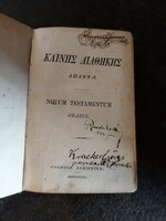 Novum Testamentum Graece, görög Újszövetség 1871-es kiadás, antik vallási könyv