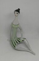 Zsolnay porcelán Art deco Női figura"Ritka"!