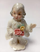 ENS PORCELAIN BOY WITH ROSE BOUQUET