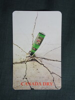 Kártyanaptár,Canada Dry üdítőital,zöldért ETÜD üdítőital üzem,Szatymaz, 1987  (6)