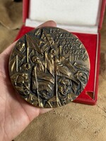 Rare bronze plaque dedicated to our Liberation's 40th anniversary