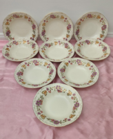 Hibátlan! Zsolnay porcelán pillangó mintás mélytányér