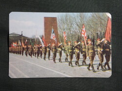 Kártyanaptár,MN,történelmi zászlóink felvonultatása, 1987  (6)