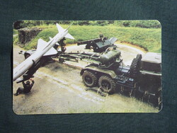 Kártyanaptár,MN,Haditechnikáink,rakétások, 1987  (6)