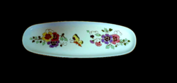 Zsolnay tray with cups, butterfly patterned, marked, flawless