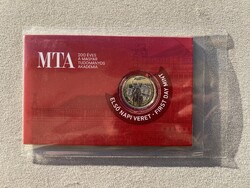 2025 200 éves a Magyar Tudományos Akadémia (MTA) 200 Forint elsőnapi veret bliszter