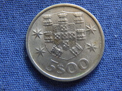 Portugália  5 Escudo 1976