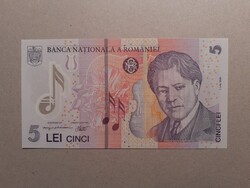 Románia - 5 Lei 2005 UNC polymer