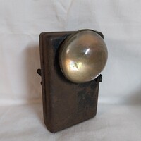 Antique pocket flashlight, battery flashlight rarity