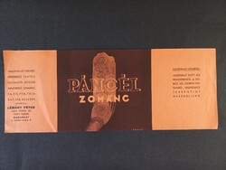 Régi Reklámlap - Páncélzománc - Lénárt Péter Lakk-festék és vegyiüzeme Bp. I. Zsolt utca 9