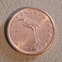 Szlovénia 1 euro cent, 2019