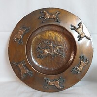 Bronz csikós falitál, 22 cm, 359 gramm LIGNIFER