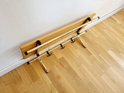 Svéd vintage kalaptartós fali fogas, LV 1216