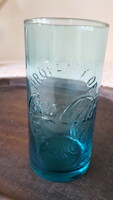 Türkiz színű,Coca-Cola üvegpohár