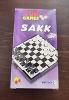 Retro “Fun Games / Westside” magnetic travel chess in original box (90s)