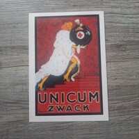 Zwack Unicum színes reklám képeslap, nem írott