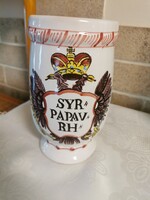 Habán jellegű, kerámia patikatégely
