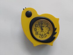 Slava mechanikus ébresztőóra – csibe / madár formájú - retro design - USSR