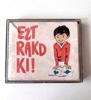 Ezt rakd ki! retro magyar logikai játék a 70-es évekből Politechnika Ipari Szövetkezet