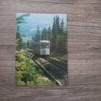 Zakopane, Lengyelország-Gubałówka-hegyi sikló, színes képeslap 1980-as évekből, nem írott