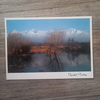 6 db Magas- Tátra/Visoky Tatry, Szlovákia egyforma színes képeslap az 1970-es évekből, nem írott