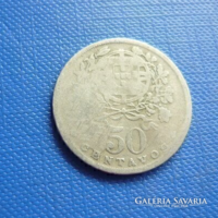 PORTUGÁLIA 50 CENTAVOS 1929 ! RITKA ÉV!!
