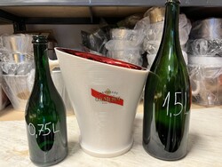 CHAMPAGNE CLUB - G.H. MUMM Cordon Rouge Ice Bucket – Fehér-Piros Pezsgőhűtő Veder