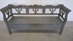 Hollóházi antique-style armchair bench garden seat